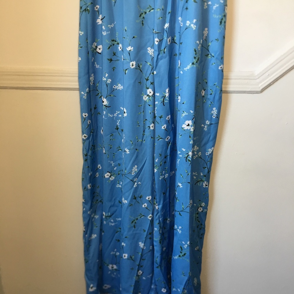 NWT Show Me Your Mumu Floral Gemini Blue Floral Jumpsuit - Picture 8 of 10